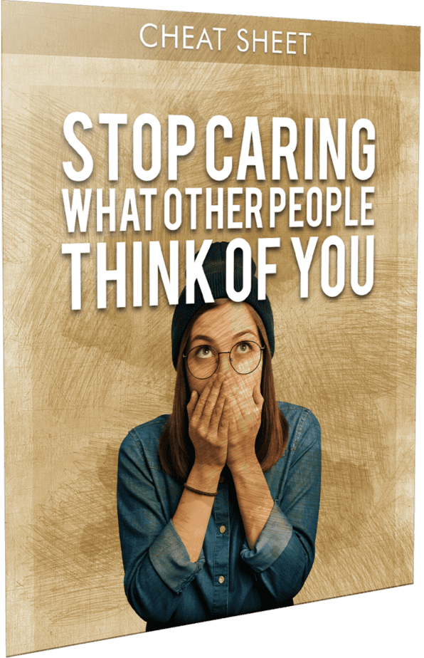 Stop Caring What Other People Think of You Cheatsheet