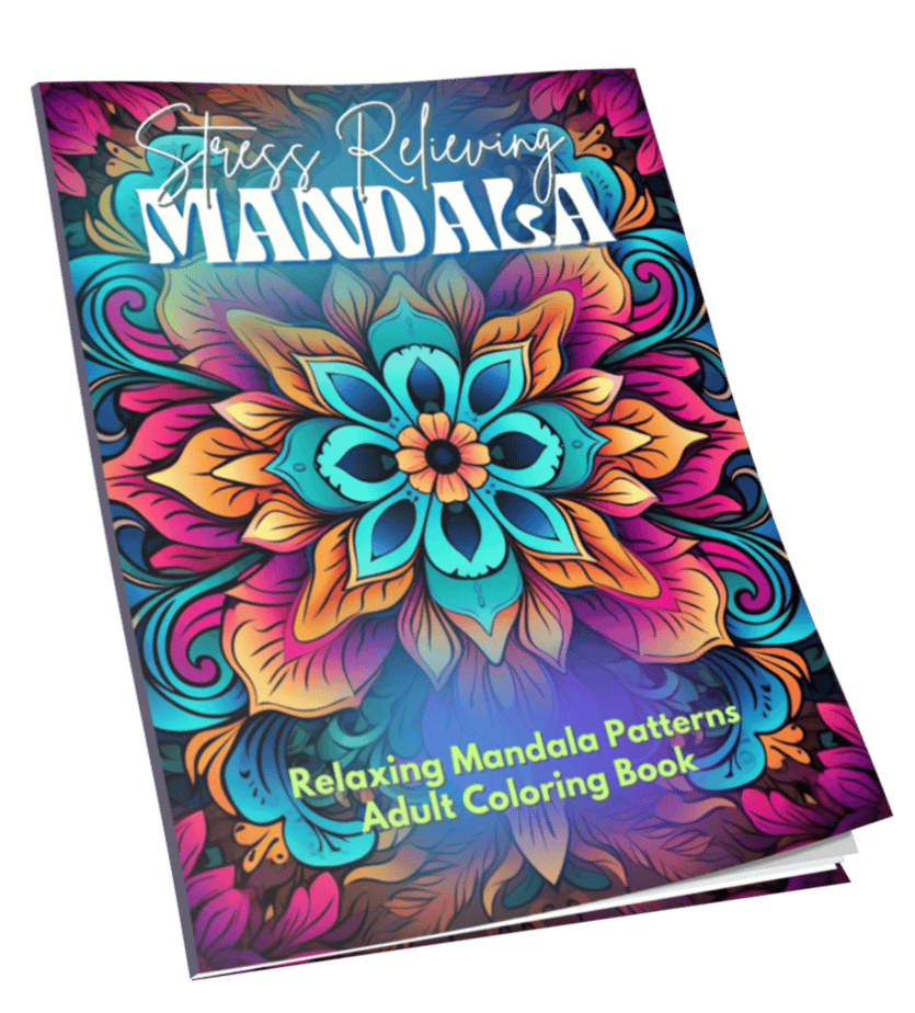 Stress Relieving Mandala Adult PLR Coloring Book