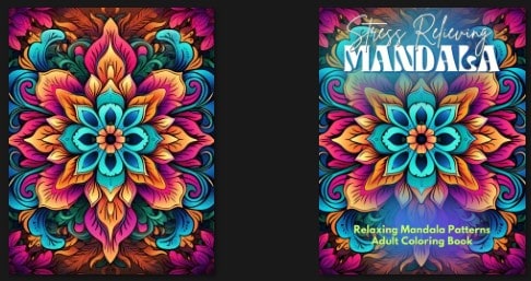Stress Relieving Mandala Adult PLR eCover Graphics