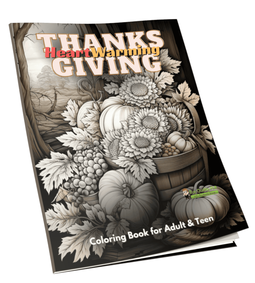 Thanks Giving Adult PLR Coloring Book