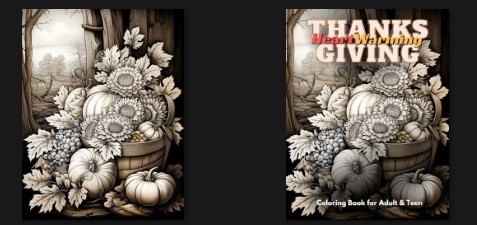 Thanks Giving Adult PLR Ecover Graphics
