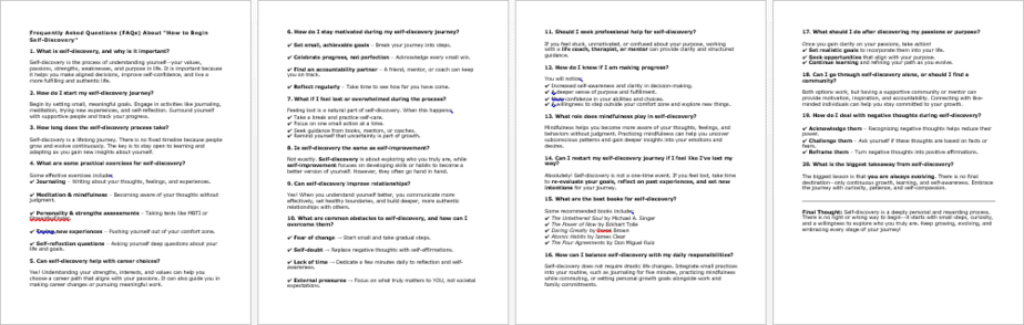 How to Begin Self Discovery FAQs
