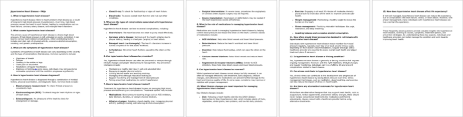 Hypertensive Heart Disease FAQs