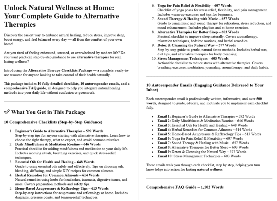 10 Arthritis Pain Relief PLR SalesPage Sample