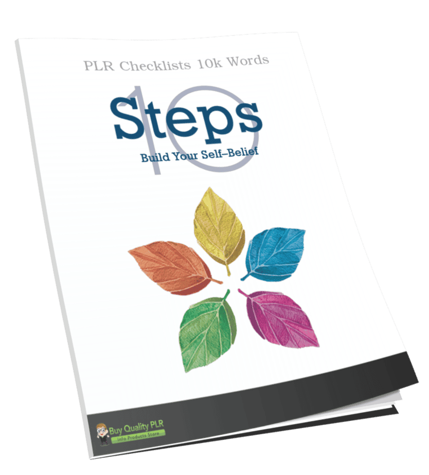 10 Build Your Self Belief PLR Checklists 10k Words