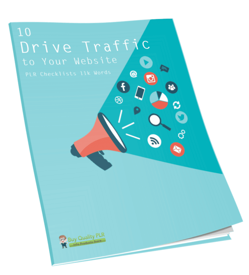 10 Drive Traffic to Your Website PLR Checklists 11k Words