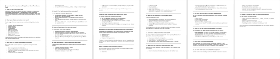 Work From Home Jobs FAQs