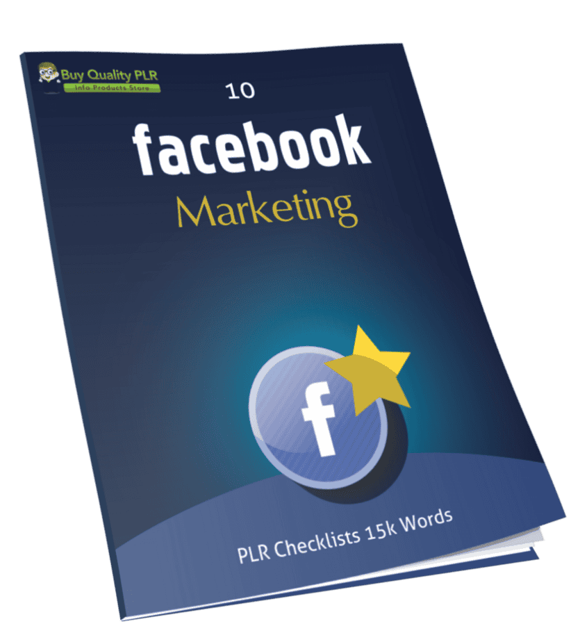 10 Facebook Marketing PLR Checklists 15k Words