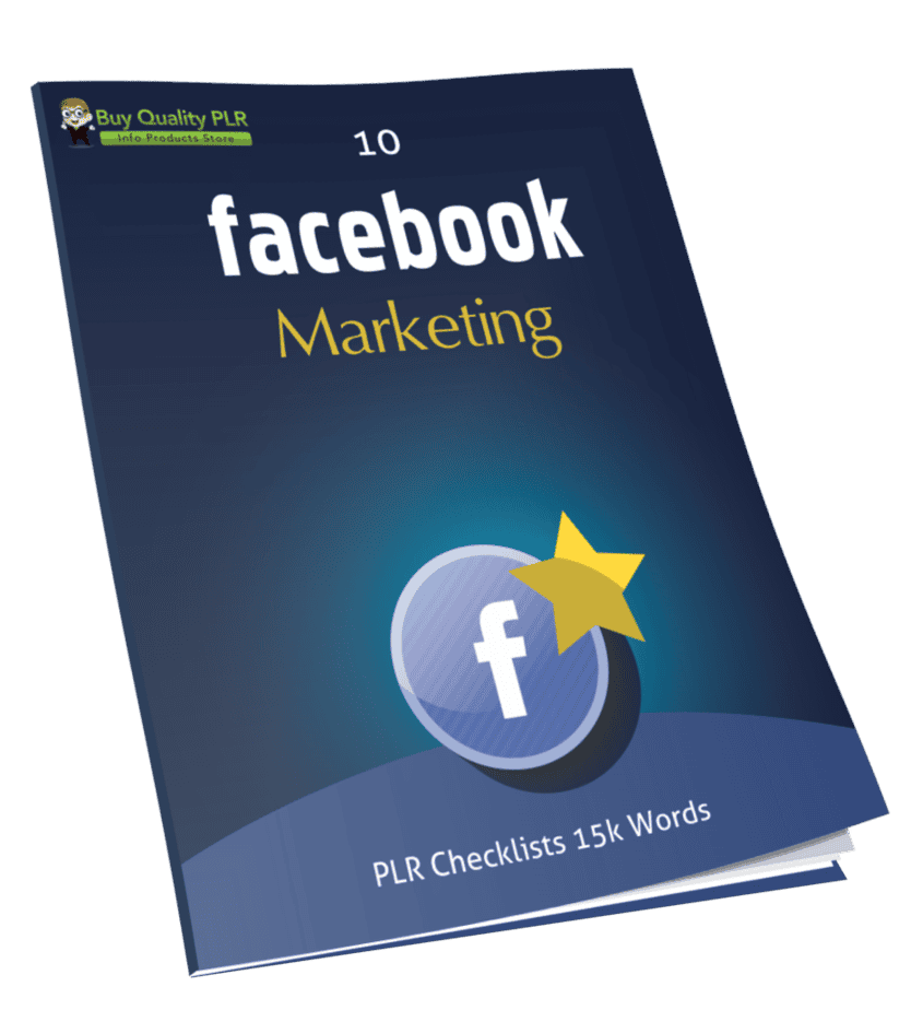 10 Facebook Marketing PLR Checklists 15k Words