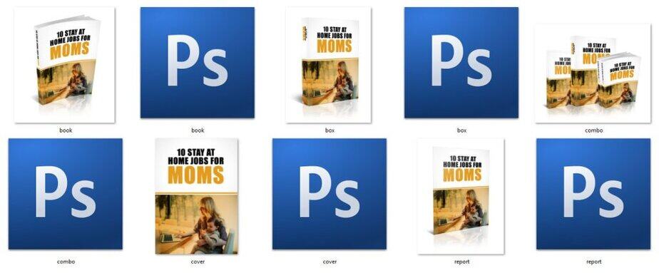 10 Stay At Home Jobs For Moms E Cover Graphics