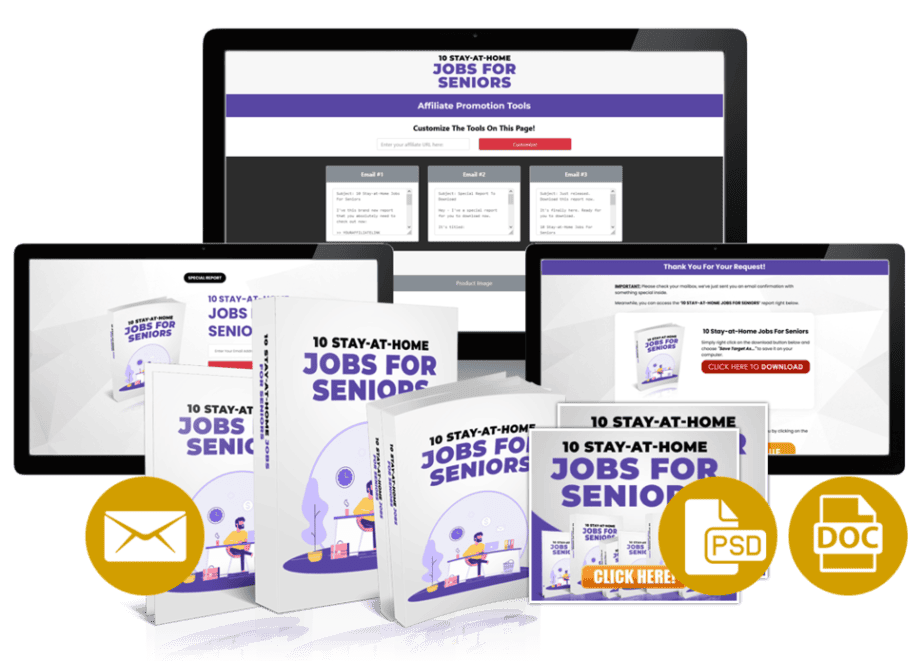 10 Stay at Home Jobs For Seniors Combo