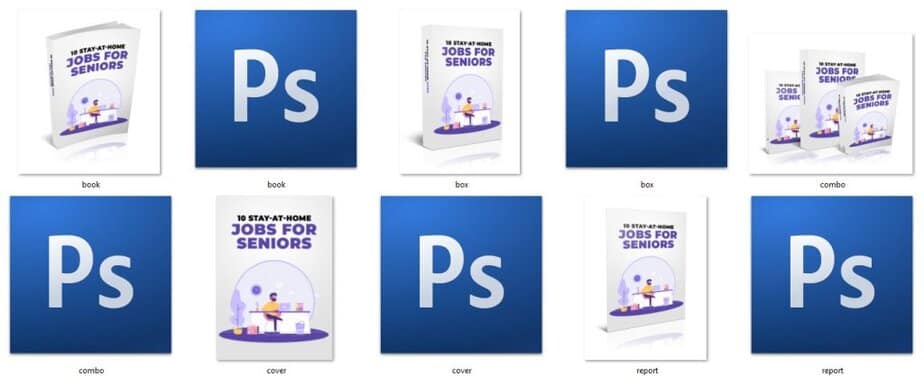 10 Stay at Home Jobs For Seniors E Cover Graphics