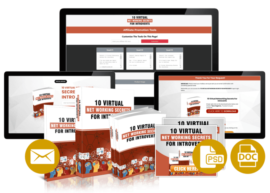 10 Virtual Networking Secrets For Introverts Combo