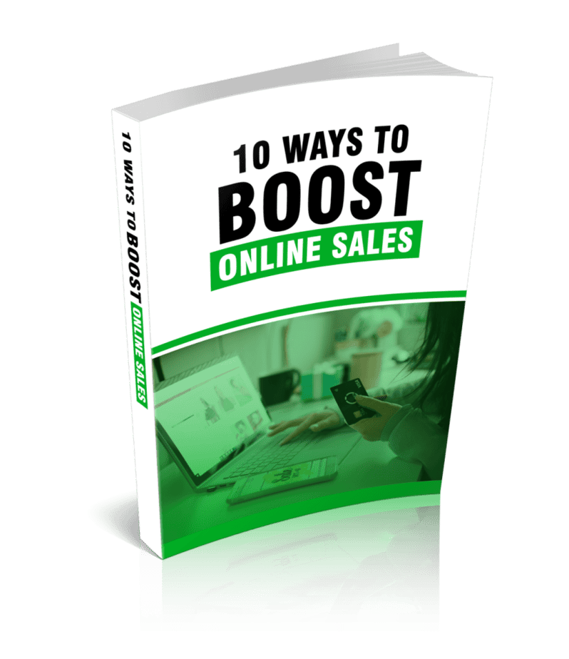 10 Ways To Boost Online Sales Ebook