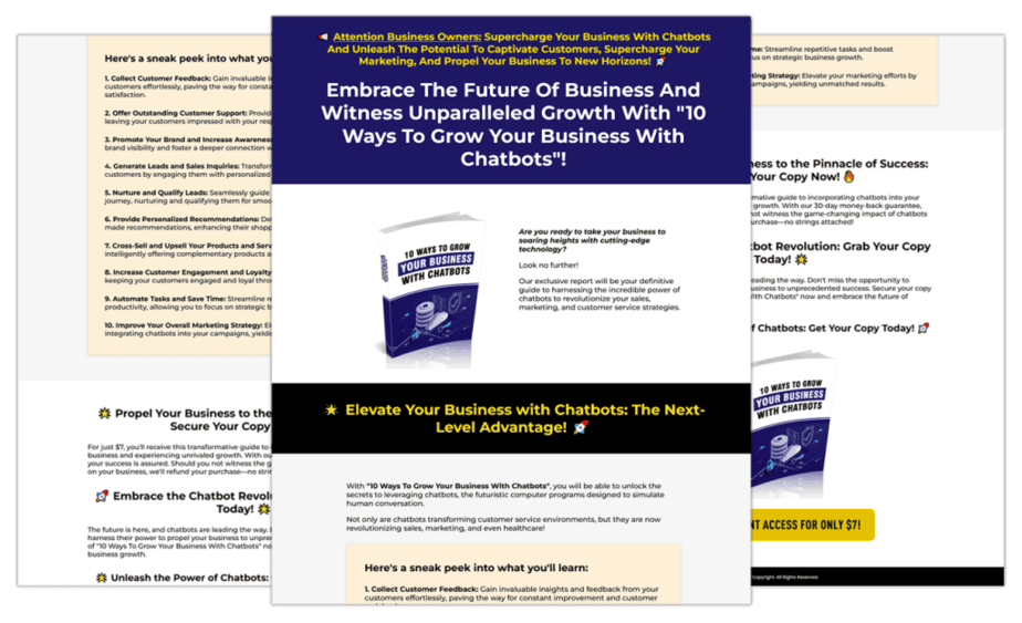 10 Ways To Grow Your Business With Chatbots Sales Copy