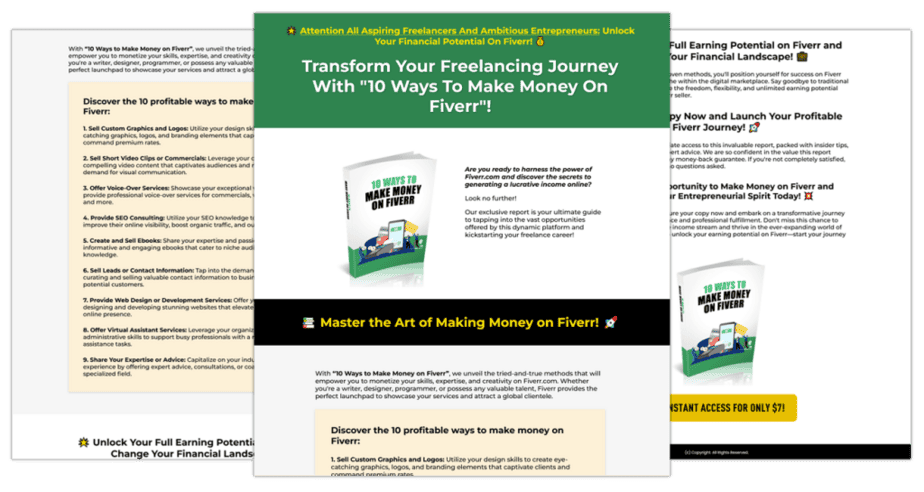 10 Ways To Make Money On Fiverr Sales Copy