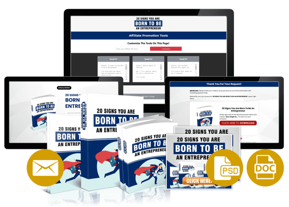 20 Signs You Are Born To Be An Entrepreneur Combo