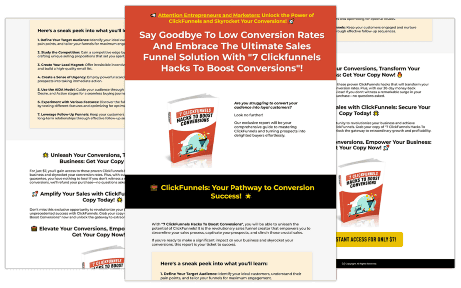 7 ClickFunnels Hacks To Boost Conversions Sales Copy