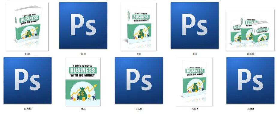 7 Ways To Buy A Business With No Money E Cover Graphics