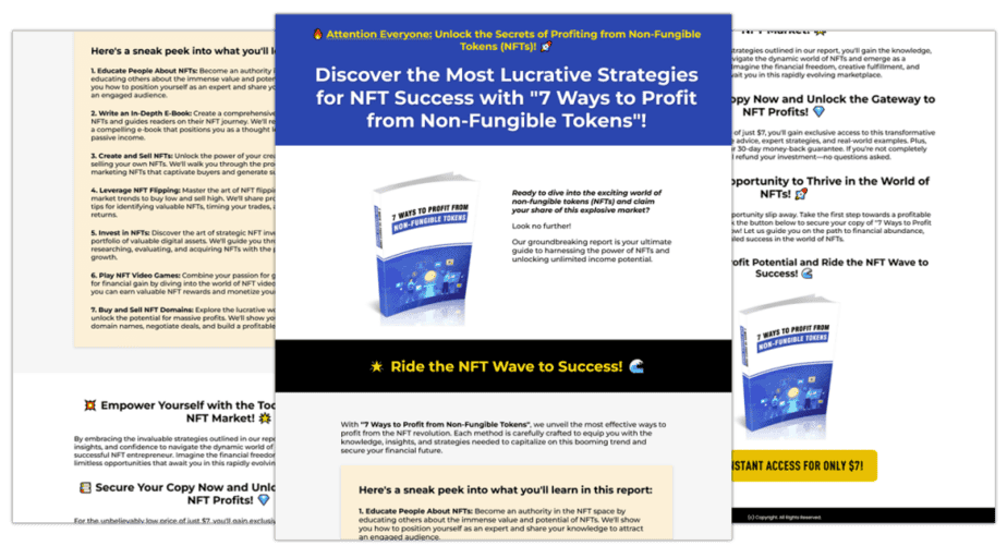 7 Ways To Profit From Non Fungible Tokens Sales Copy