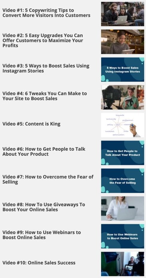 Improve Your Online Sales Videos