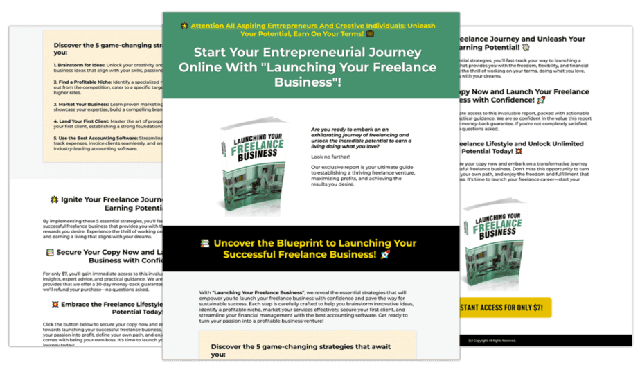 Launching Your Freelance Sales Copy