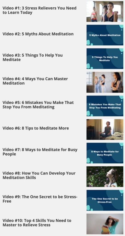 No Time Meditation Videos