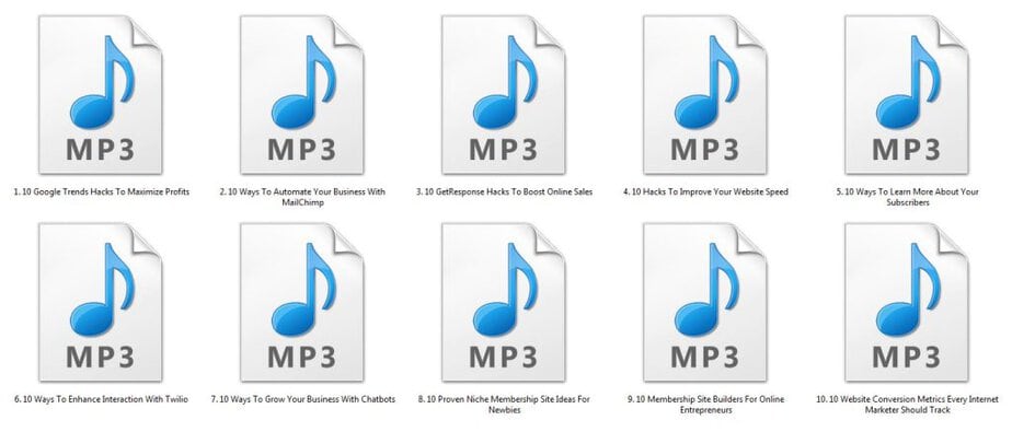 Online Business Tools Mp3 Audio Files