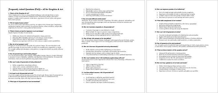 AI for Graphics & Art FAQs