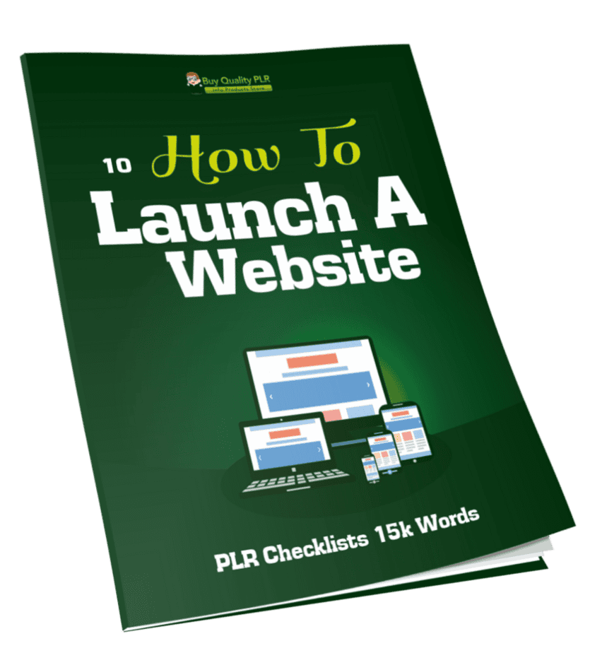 10 How To Launch A Website PLR Checklists 15k Words