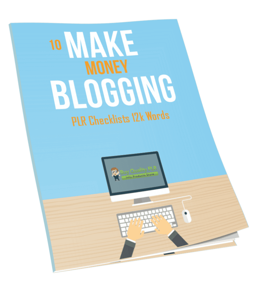 10 Make Money Blogging PLR Checklists 12k Words