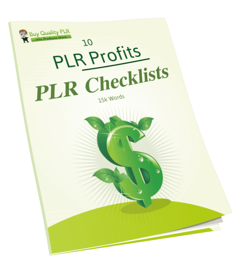 10 PLR Profits PLR Checklists 15k Words