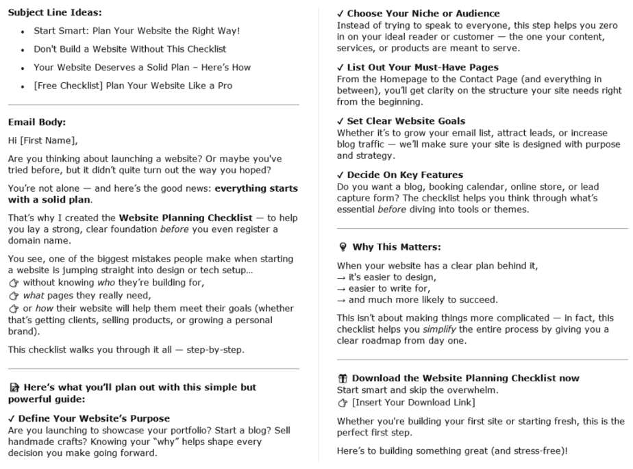 How To Launch A Website PLR Autoresponder Sample