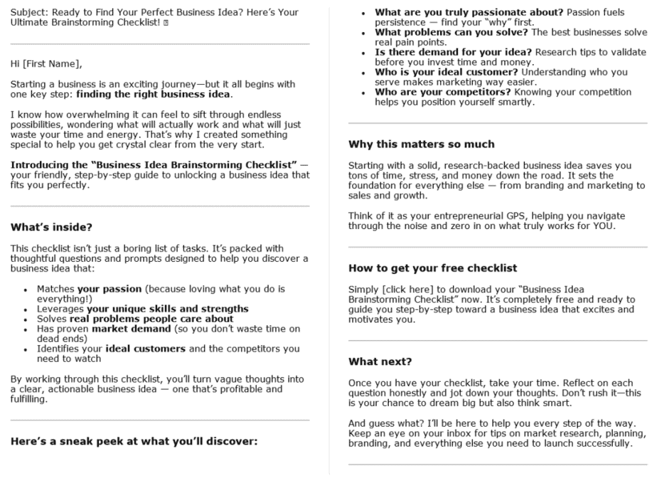 How To Start A Business PLR Autoresponders Sample