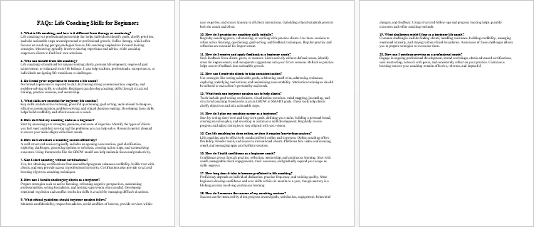 Life Coaching Skills for Beginners FAQs