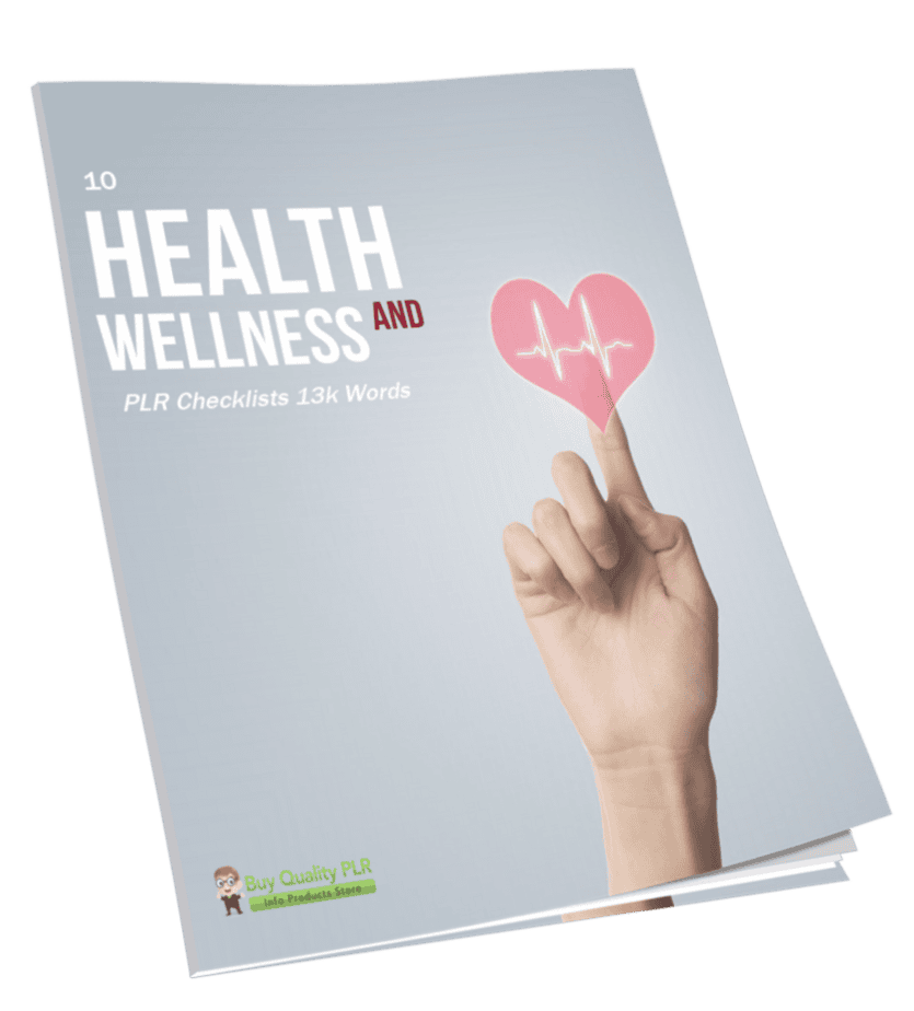 10 Health and Wellness PLR Checklists 13k Words