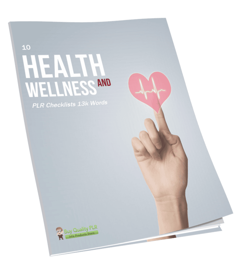 10 Health and Wellness PLR Checklists 13k Words