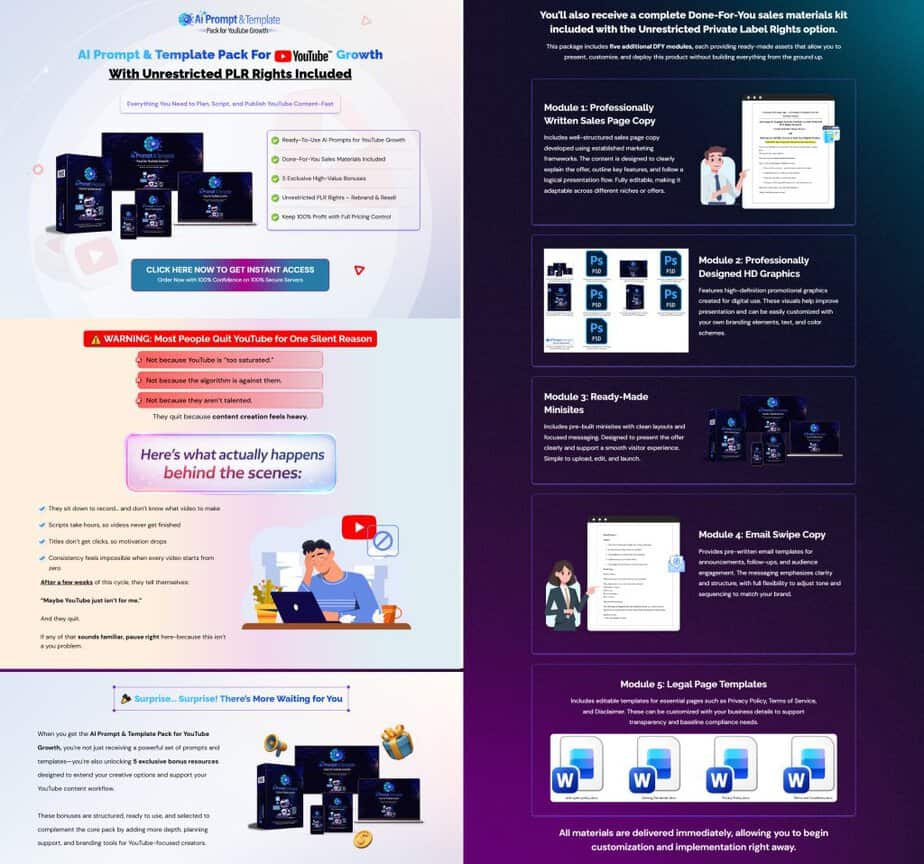 AI Prompts Goldmine Ready Made Minisite