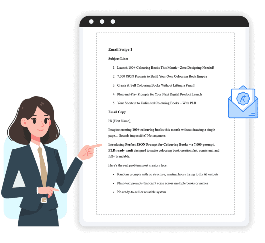 Perfect JSON Prompts Email Swipes