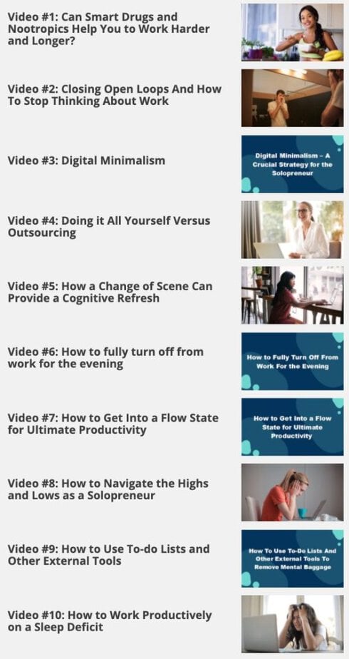 SMART Solopreneur Videos