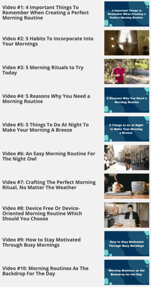YOUR Morning Ritual videos