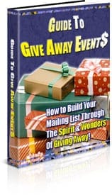 Guide to Give Away Events With PLR