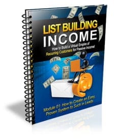 List Building Income with Master Resell Rights