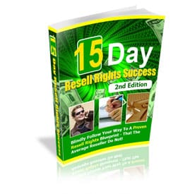 15 Day Resell Rights Success 2nd Edition PLR