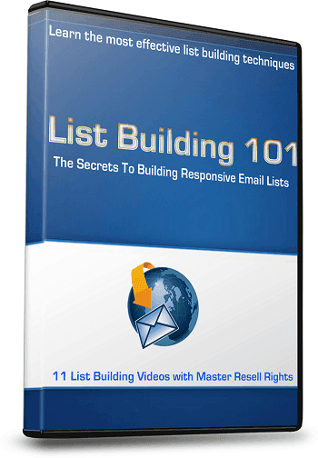 List Building 101 Video Course Master Resell Rights