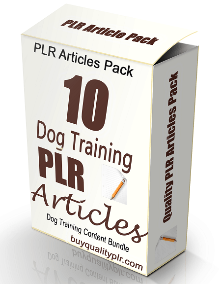 10 Dogs PLR Articles Volume 1