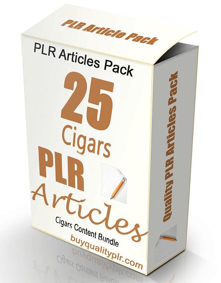 25 Cigars PLR Articles