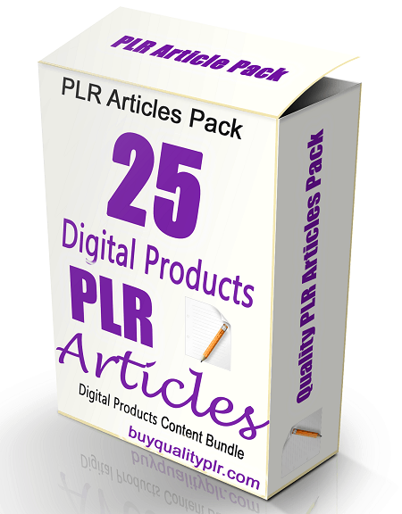 25 Digital Products PLR Articles Pack Volume 1