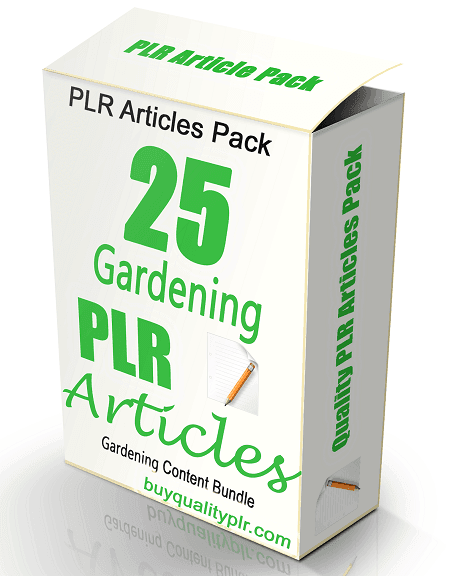 25 Gardening PLR Articles