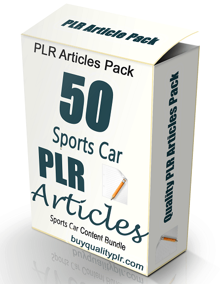 50 Sports Car PLR Articles
